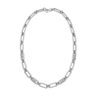 Michael Kors Accessoires, Dames, Grijs, ONE Size, Elegante Zirkonia Ketting