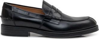 Tod's Black Solid Loafers