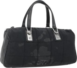 Chanel Pre-owned Nylon Handtas - Dames - Vintage Handtas - Zwart - ONE Size - Nylon - Vintage