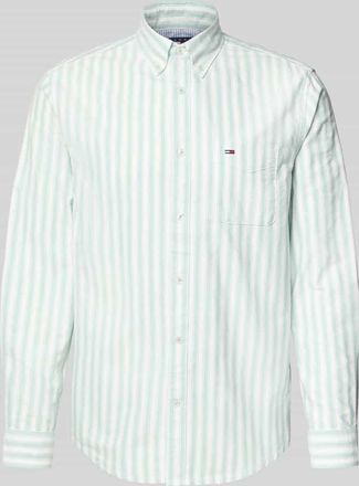 Tommy Jeans Regular Fit Freizeithemd aus reiner Baumwolle in Gruen, Gr&ouml;&szlig;e XXL