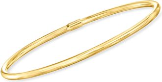 Ross-Simons Italian 14kt Yellow Gold Polished Bangle Bracelet