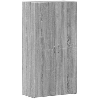 vidaXL File Cabinet Grey Sonoma 60x32x115 cm Engineered Wood Vidaxl