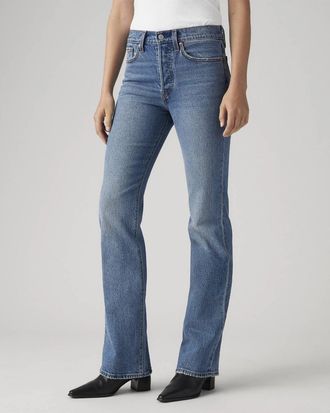 Levi's Wedgie Jeans Womens Blue Denim Cotton Wash Bootcut Leg JAX1942