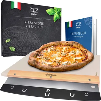 Clp Clp - Set De Piedra & Utensilios Para Preparar Pizza Piedra Para Pizza + Cortador