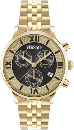 Versace Womens Classic Round Chrono Watch