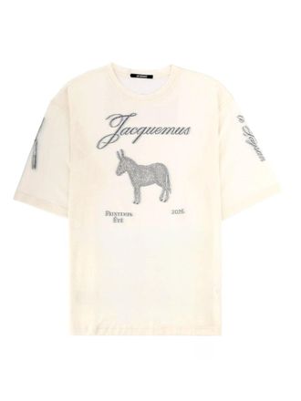 Jacquemus Le Ane Mc Cotton Embroidered T-Shirt