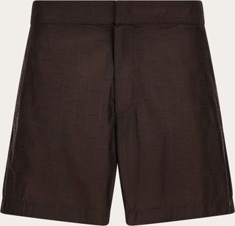 Ferragamo Men Ferragamo Monogram Bermuda short Brown