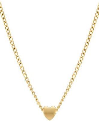 Adornia 18K Gold Plated Sterling Silver Heart Pendant Necklace at Nordstrom Rack