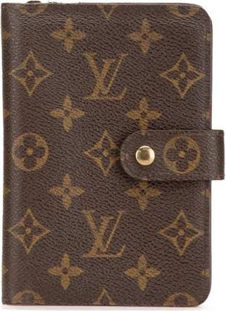 Louis Vuitton Portafoglio Porte Papier con monogramma e zip 2001 - Marrone