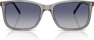 Vogue Eyewear 57mm Pillow Sunglasses in Transparent Grey at Nordstrom