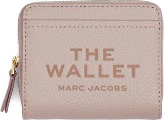 Marc Jacobs Leren Mini Compacte Portemonnee - Dames - Portefeuilles - Roze - ONE Size - Leer - Accessoires