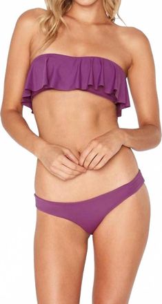 L*Space Solid Lynn Tube Bikini Top In Orchid