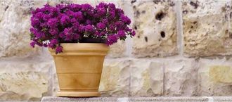 Monacis Vaso de polímero Monacis con doble borde liso Impruneta Ø90 (90X72h)