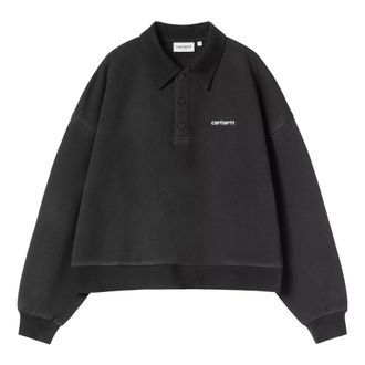 Carhartt Work in Progress Brenta Polo Sweat - male - Carhartt Wip - Polo Shirts - Black - XS - Tops