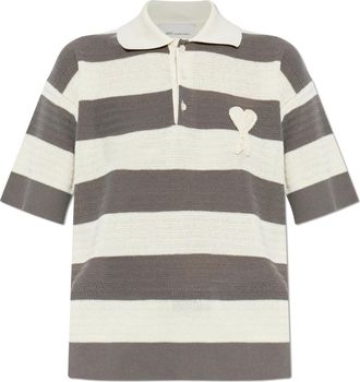 Ami De Coeur Polo - Dames - Polos - Grijs - M - Katoen - Tops