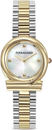 Ferragamo Gancini Twisted 28mm - Bianco
