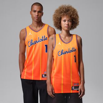 Nike LaMelo Ball Charlotte Hornets City Edition Nike Mens NBA Swingman Jersey in Orange | HM5975-821