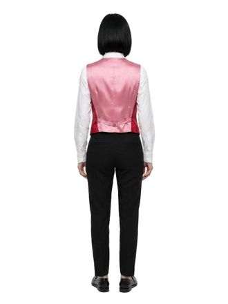 Dolce & Gabbana Jacquard Silk Blend Vest - Red