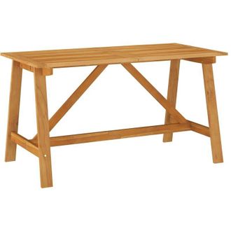 vidaXL Vidaxl - Tavolo da Giardino 140x70x73,5 cm in Massello di Acacia