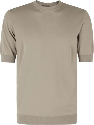 FILIPPO DE LAURENTIIS G.collo mc - Heren - T-shirts - Beige - XL - Tops