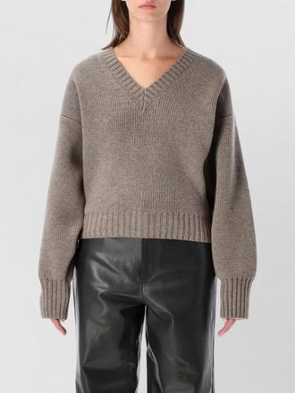 R&oacute;he wool v-neck sweatshirt