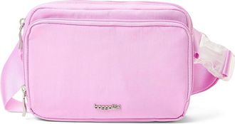 Baggallini Modern Belt Bag Sling Shoulder Womens Handbags Hibiscus Pink, Synthetic