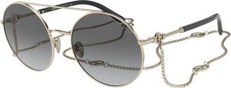 Giorgio Armani AR6135 301311 Womens Sunglasses Gold Size 56