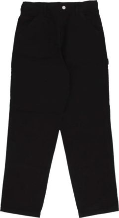 Iuter Zwarte Timmerman Broek Katoenen Canvas - Heren - Straight fit broeken - Zwart - W28 - Katoen - Broeken