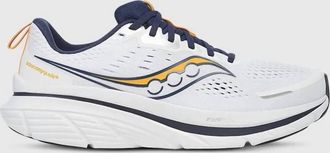 Saucony Mens Guide 18 Shoes In White/navy