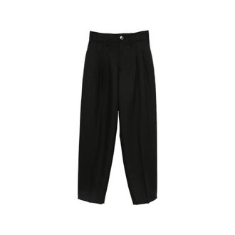 Ami Pleated Straight-leg Trousers