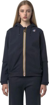 K-Way Prosper Brushed Pc - Dames - Vesten met rits - Blauw - XL - Katoen - Hoodies & sweatvesten