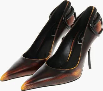 Diesel Leather Pumps D-TEN&HALF With Oval-D Logo Heel 10.5cm Diesel