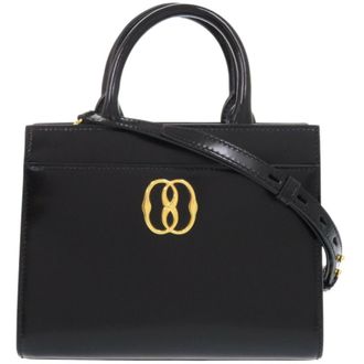 Bally Patent Leather Canvas Tote Bag (Pre-Owned)