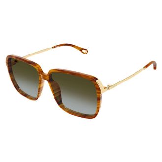 Chlo&eacute; CH0405S Square Tortoiseshell Sunglasses - Tortoiseshell