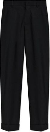 Dsquared2 Broek met kreukel - Dames - Straight fit broeken - Zwart - M - Broeken