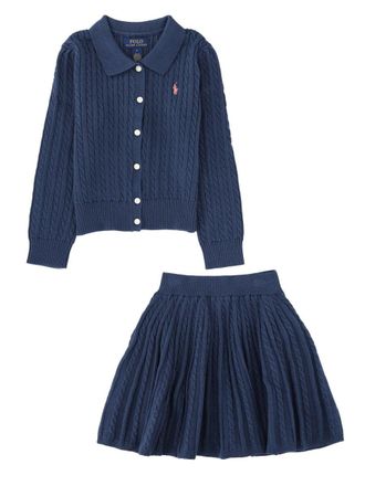 Polo Ralph Lauren Cable-Knit Cotton Cardigan - Navy