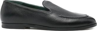 Vinny&rsquo;s Marcel Loafers van Gekorreld Leer - Heren - Loafers - Zwart - 44 EU - Leer - Schoenen