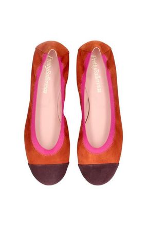 Pretty Ballerinas Round toe elasticated ballet flat in Ochre at Nordstrom, Size 39.5