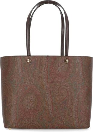 Etro Tassen, Dames, Bruin, ONE Size, Katoen, Essential Tote