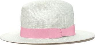 Lastelier Panama pink straw hat in Light Pink at Nordstrom, Size Medium