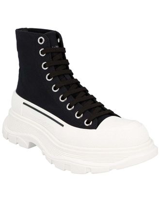 Alexander McQueen Alexander Mcqueen Womens Canvas Tread Slick Boot, Never Worn (Authentic Pre- Loved)