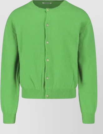 Auralee long sleeve crew neck knit sweater