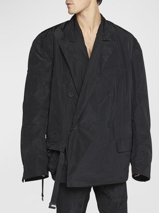 Balenciaga Men & apos;s Oversized Packable Taffeta Jacket