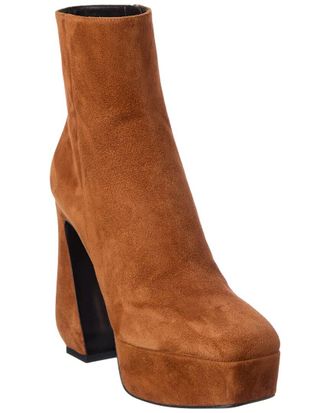 Sergio Rossi 85 Suede Platform Bootie