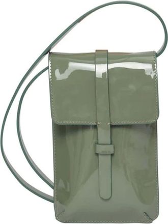 Ines De La Fressange L&eacute;onore Smartphone Tas - Dames - Accessoires - Groen - Maat: ONE Size Katoen