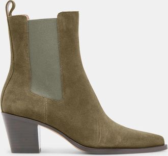 Dolce Vita Womens Dolce Vita Shadie H2O Boot Green Waterproof Pointed Toe Bootie ZAP1712