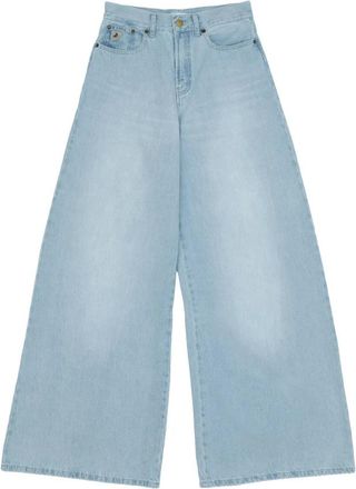 Lois Marlene - Dames - Loose Fit Jeans - Blauw - W28 - Leer - Jeans