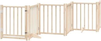 vidaXL vidaXL Cancello per Cani Pieghevole 6 Pannelli 300 cm Massello Abete