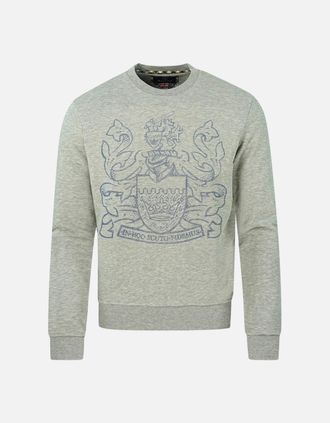 Aquascutum Mens Aquascutum Pixel Aldis Logo Grey Sweatshirt - Size: 44