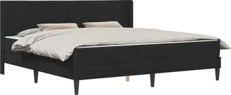 vidaXL Estructura De Cama Con Colch&oacute;n Negro 180 X 200 Cm Terciopelo Vidaxl
